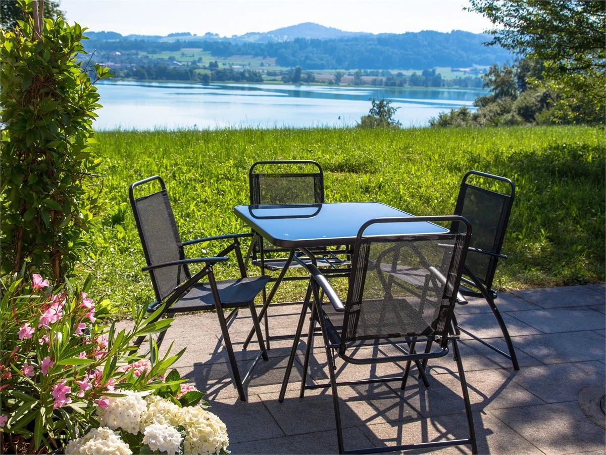 Mesa De Exterior En Acero Negro 80x80 Cm LIVO - Imagen 4