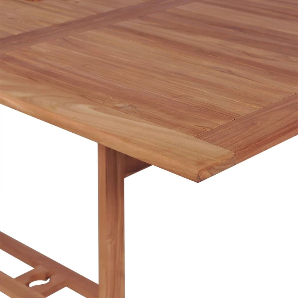 Set De Comedor Exterior 7 Piezas De Madera Maciza De Teca VidaXL - Imagen 5
