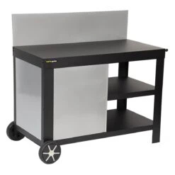 Cook'in Garden - Carrito Plancha NOVA Negro Mesa De Servicio