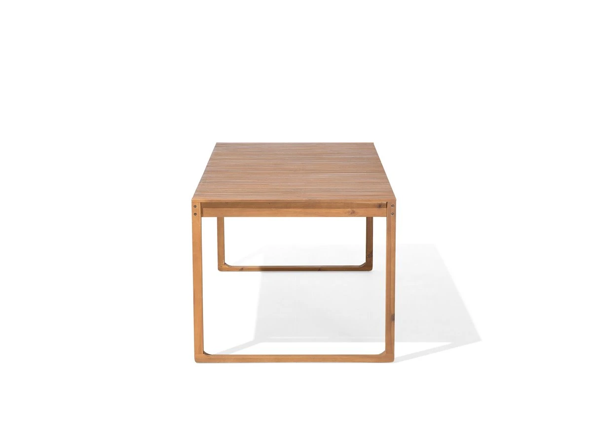 Mesa De Comedor De Madera De Acacia Clara 180 X 90 Cm SASSARI - Imagen 5