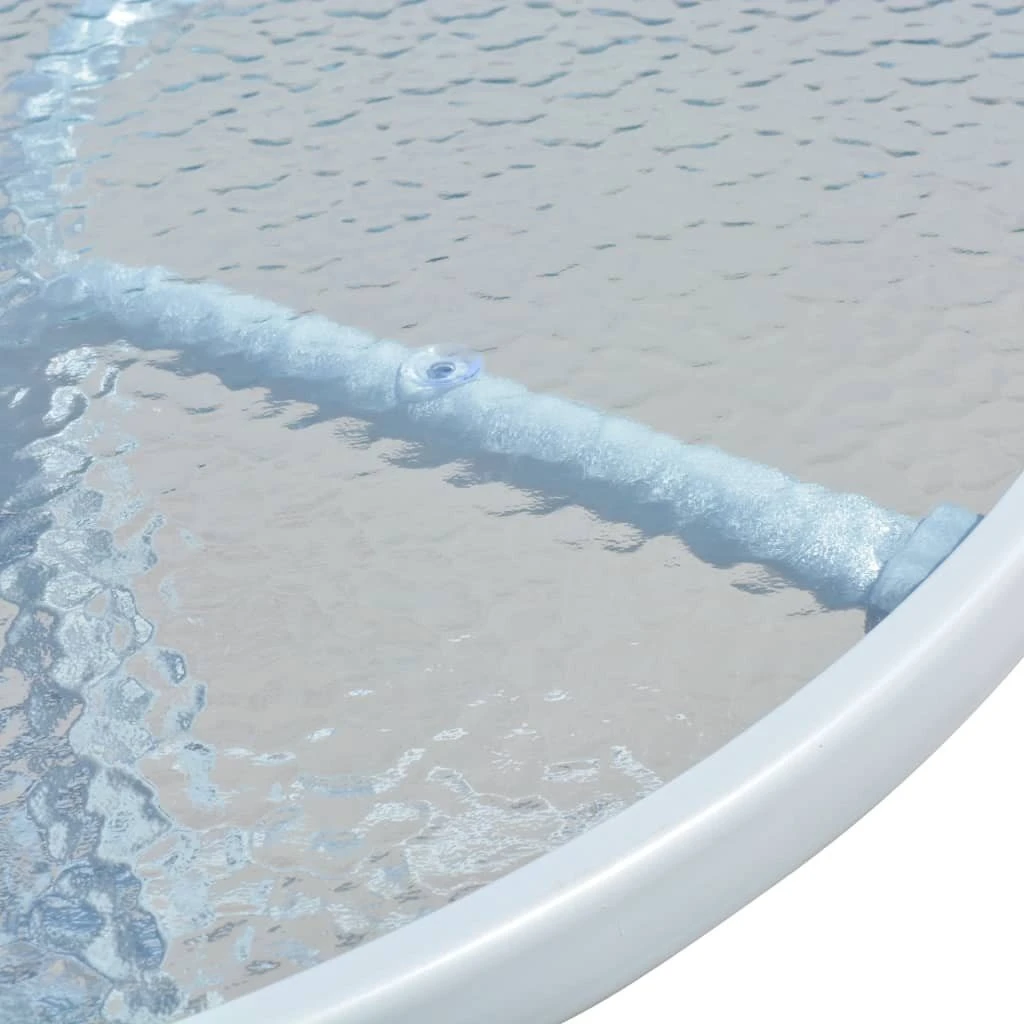 Mesa Y Sillas Bistró De Jardín 3 Piezas Acero Negro VidaXL - Imagen 3