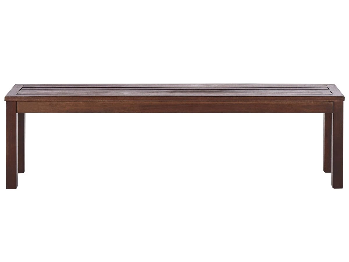 Conjunto De Jardín Mesa Y 2 Bancos Madera Oscura TUSCANIA - Imagen 10