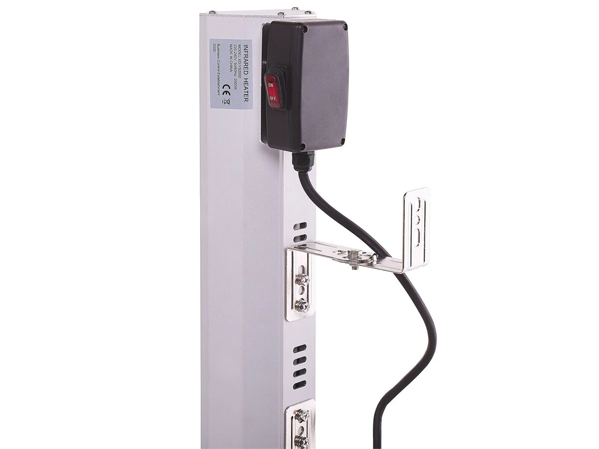 Estufa Eléctrica De Metal Plateado 2000 W BROMO - Imagen 5