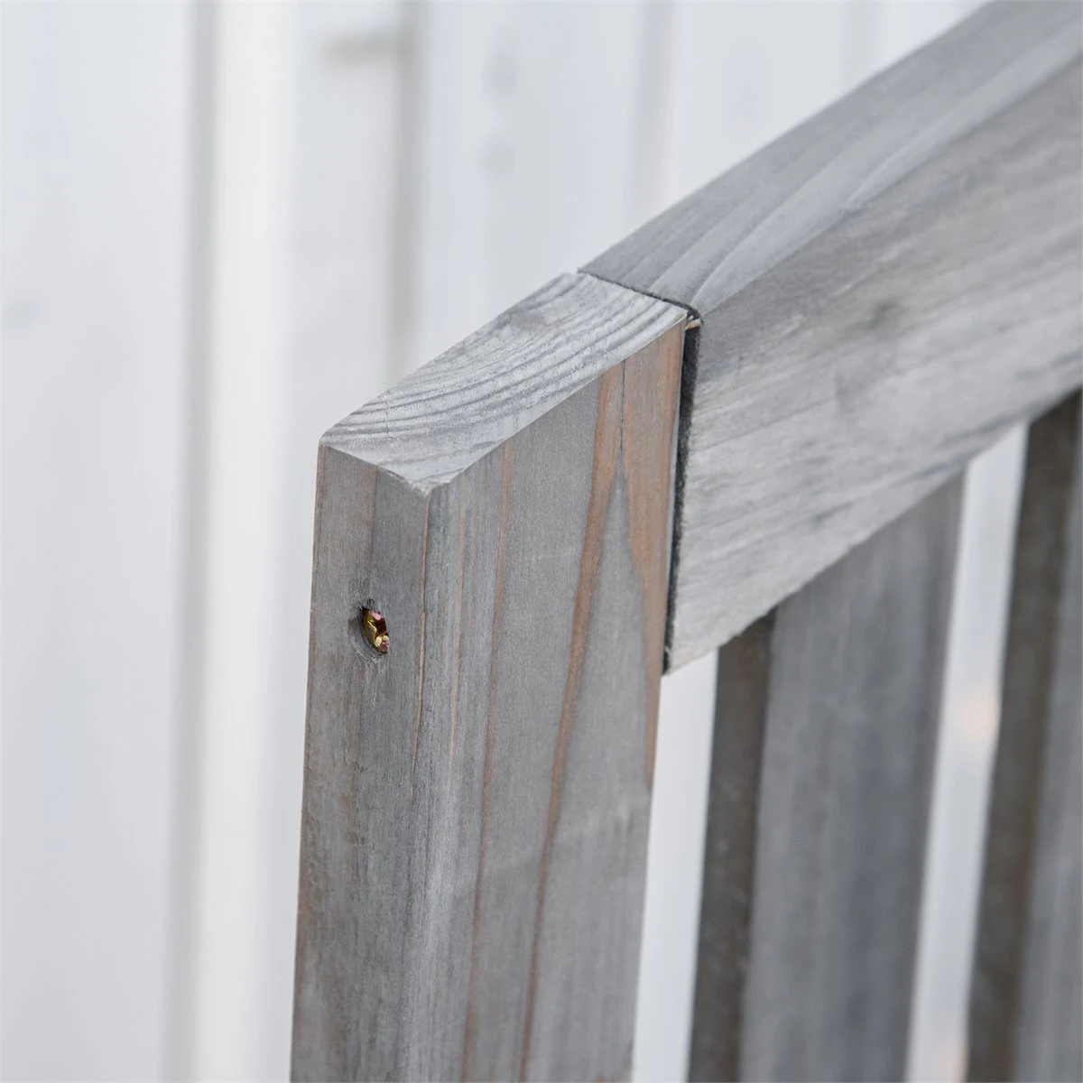 Outsunny Banco De Jardín De 2 Plazas Banco Listones De Madera Con Respaldo Y Reposabrazos Para Terraza Balcón Patio Exterior Carga 320 Kg 140x50x85 Cm Gris - Imagen 7