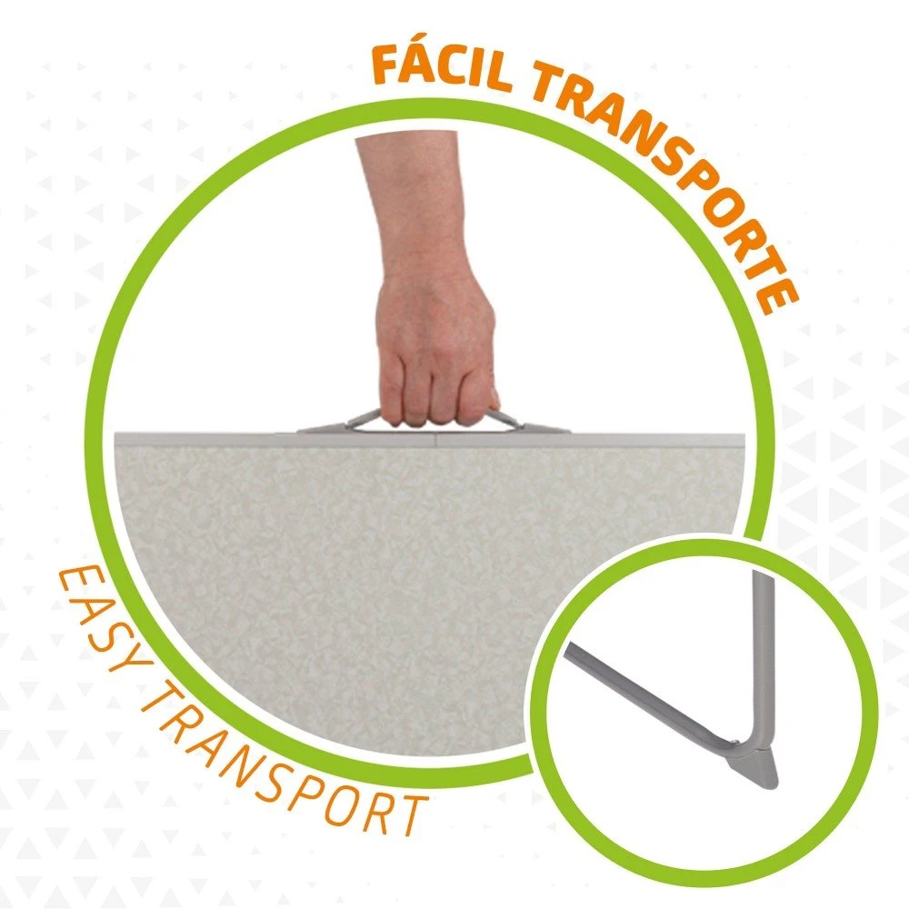 Mesa Plegable Camping Aktive Blanca - Imagen 4