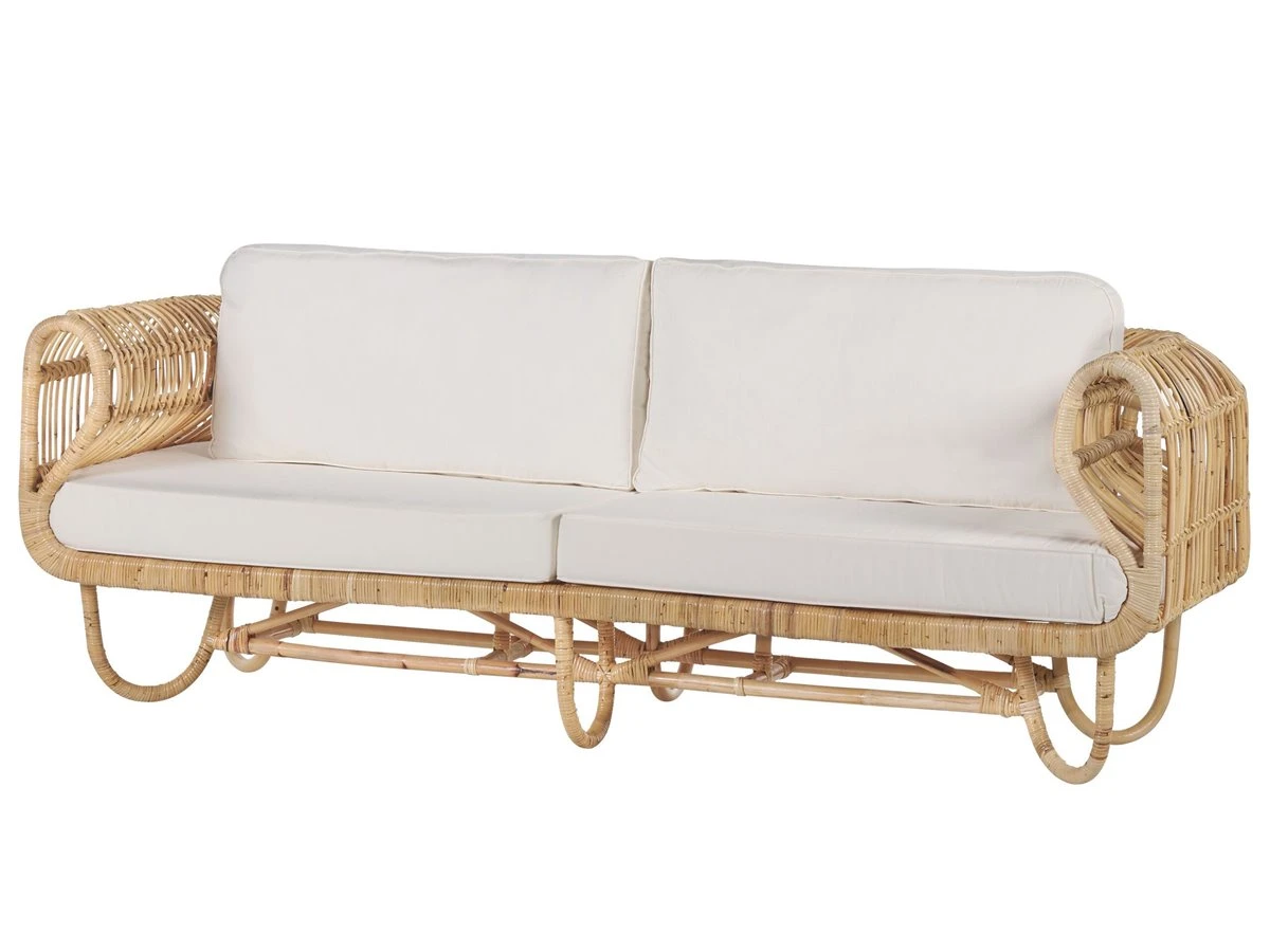 Sofá De Ratán Natural 2 Plazas DOLCEDO - Imagen 4