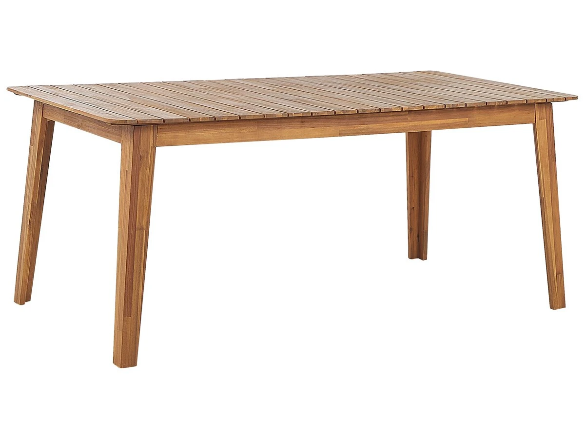 Mesa De Comedor De Madera De Acacia Clara 180 X 90 Cm FORNELLI - Imagen 2