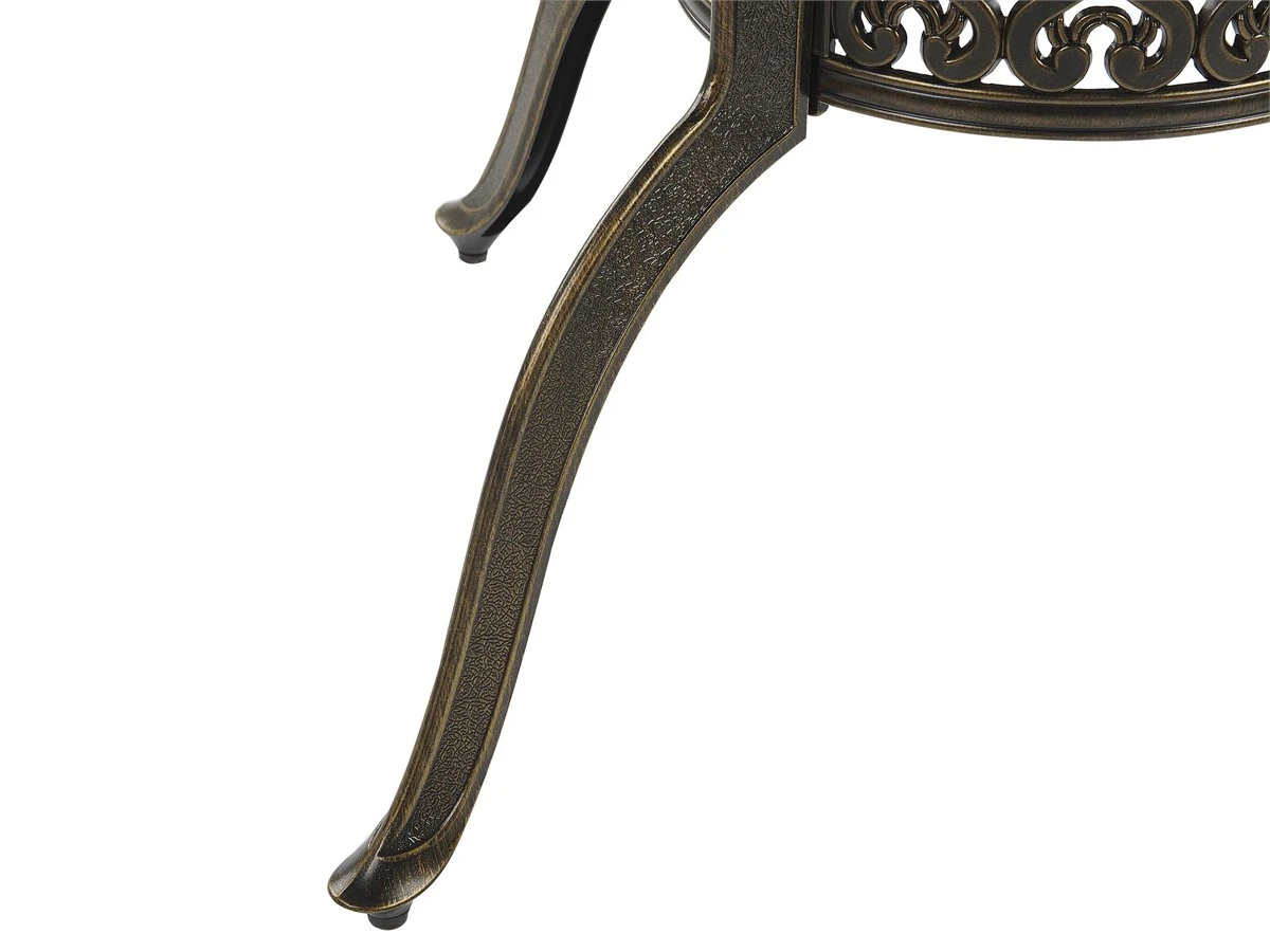 Mesa De Jardín De Metal Marrón Oscuro ⌀ 102 Cm SAPRI - Imagen 5