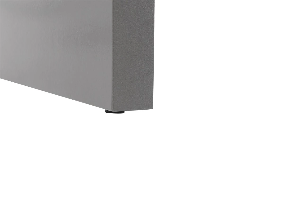 Conjunto De Jardín De Cemento Reforzado Mesa En Forma De U Y 6 Taburetes Gris TARANTO - Imagen 6