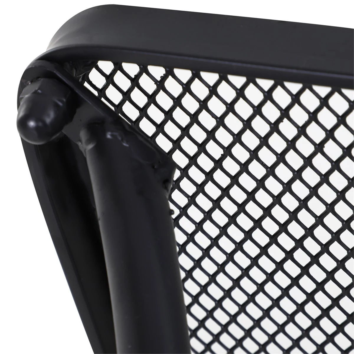 Outsunny Mesa De Jardín Cuadrada Mesa Auxiliar Exterior Con Estructura De Metal Para Patio Terraza Balcón Carga 30 Kg 45x45x50 Cm Negro - Imagen 5