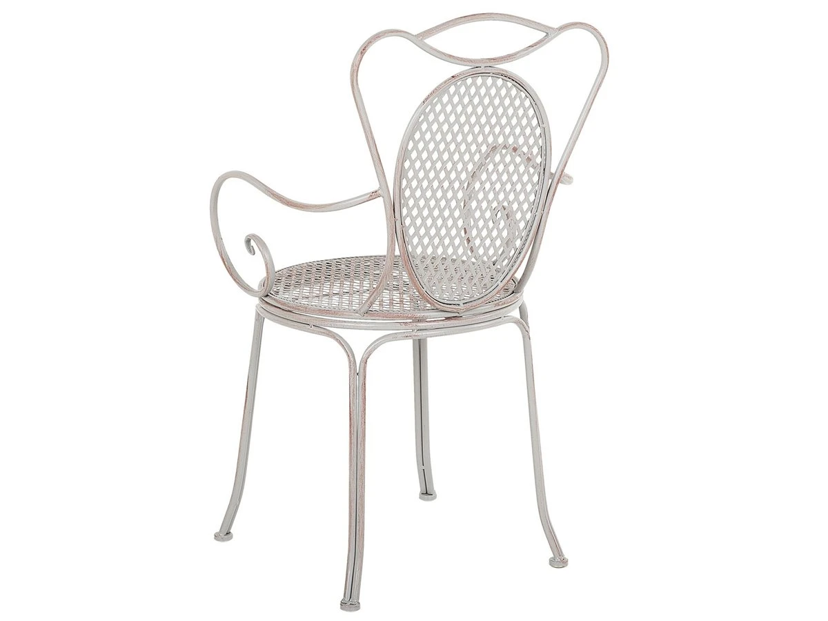 Conjunto De 2 Sillas De Jardín De Metal Gris CILENTO - Imagen 7