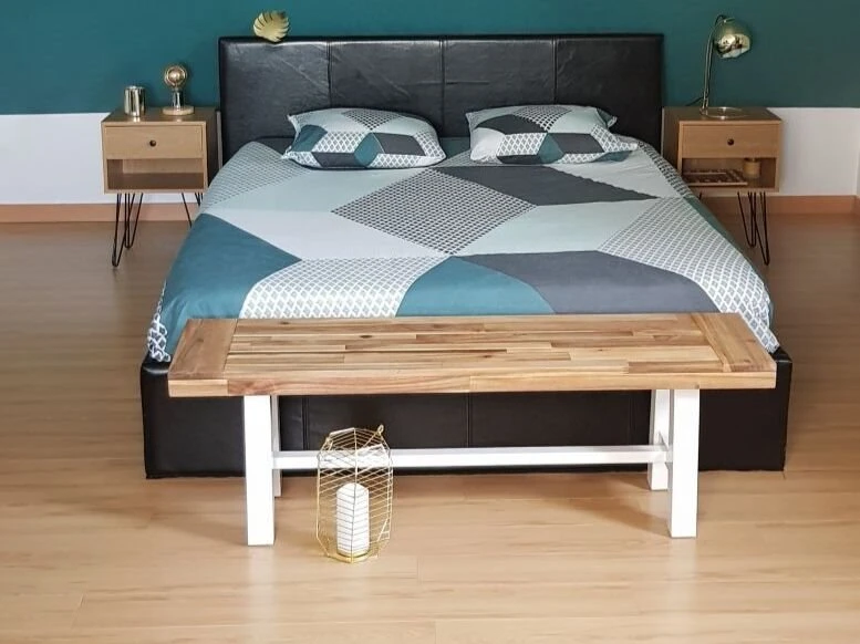 Banco De Madera Blanco/marrón SCANIA - Imagen 12