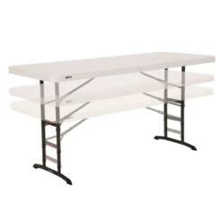 Mesa Plegable Ajustable En Altura LIFETIME 183x76x61-91 Cm