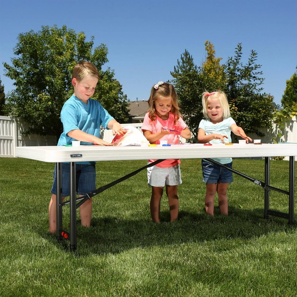 Mesa Plegable Ajustable En Altura LIFETIME 183x76x61-91 Cm - Imagen 7