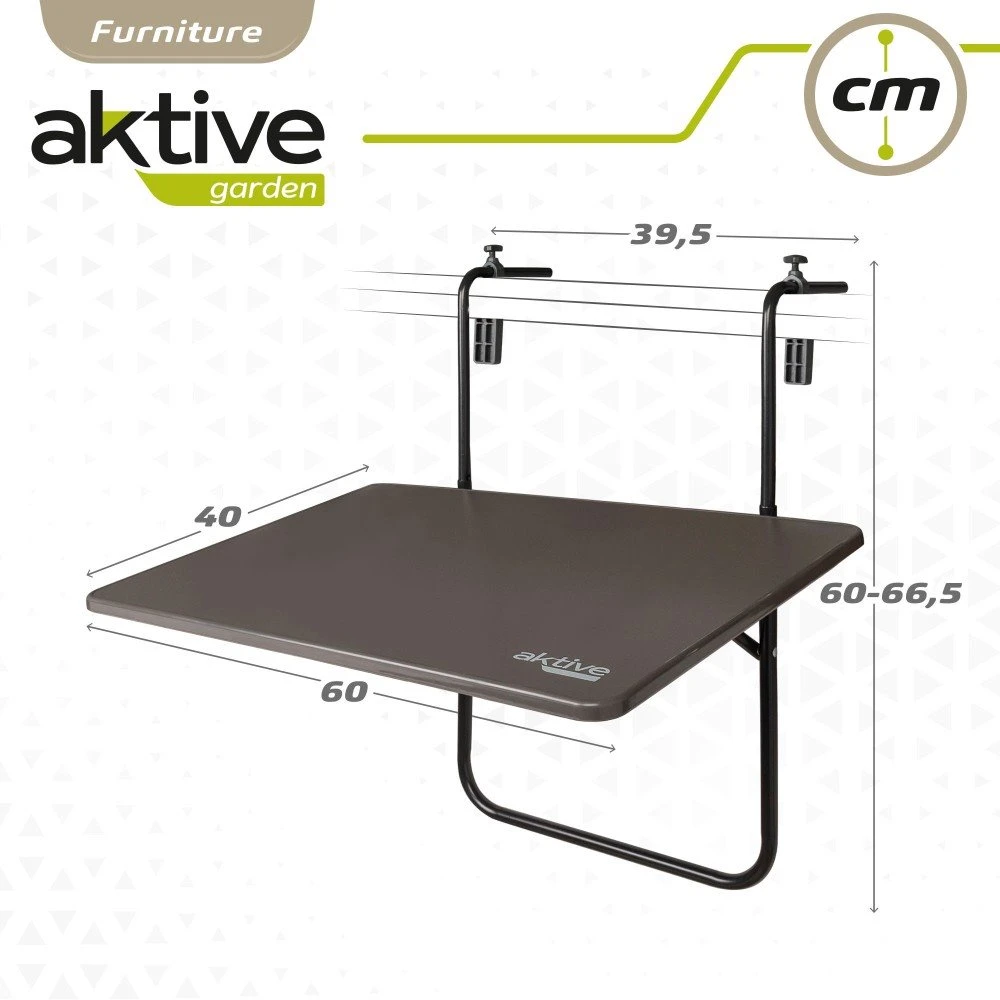 Mesa Plegable Balcón Multiposición Aktive - Imagen 6