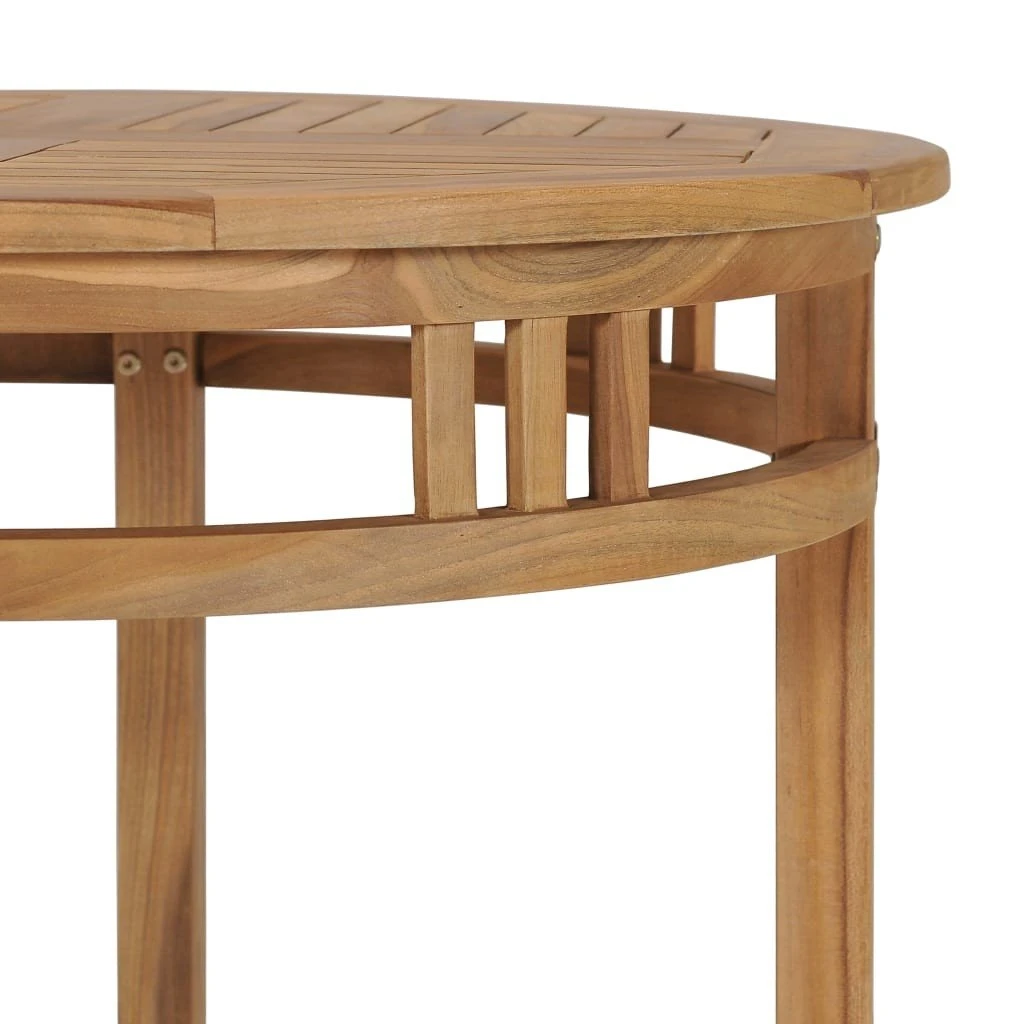 Conjunto De Comedor De Jardín 3 Piezas Madera Maciza De Teca VidaXL - Imagen 6
