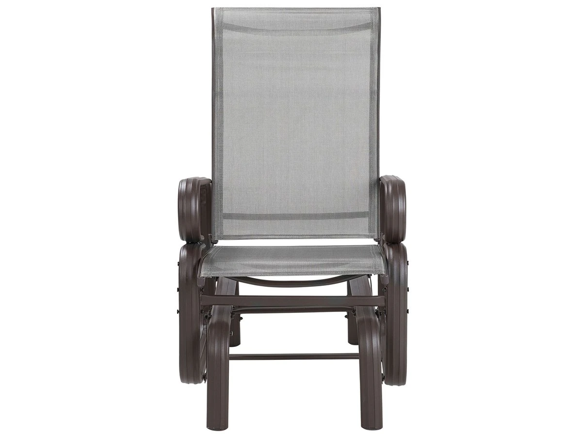 Silla De Jardín De Metal Marrón/gris BORGIO - Imagen 5