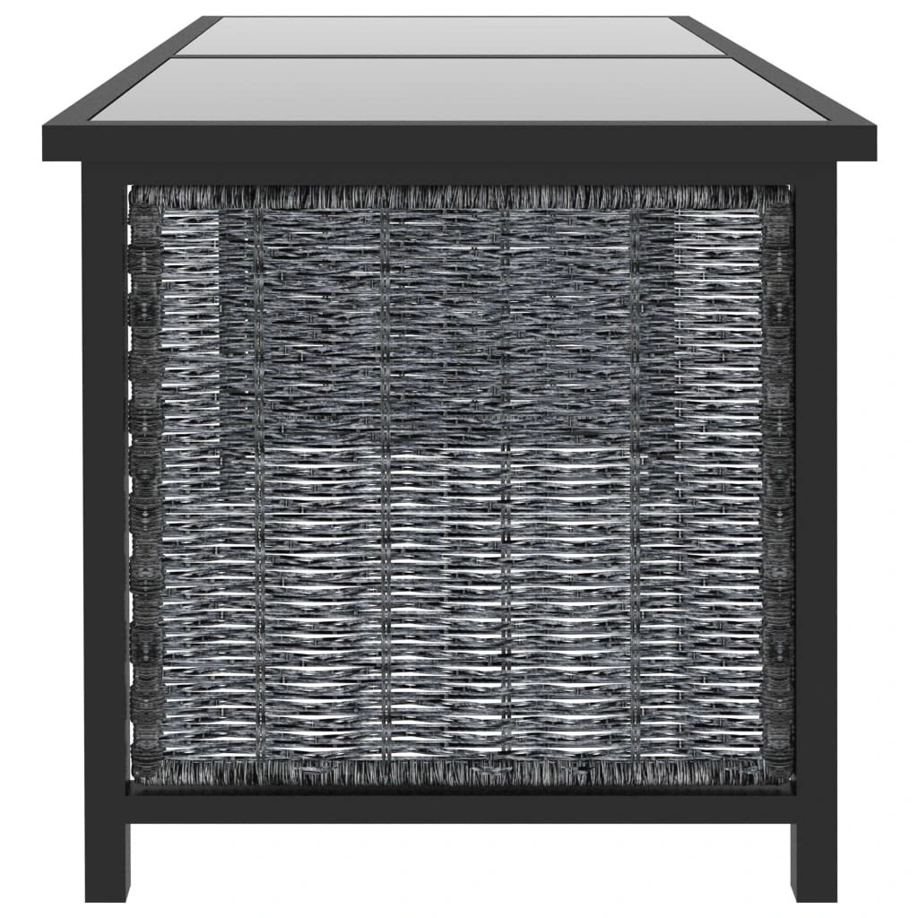 Muebles De Jardín 9 Pzas Y Cojines Ratán Sintético Antracita VidaXL - Imagen 5