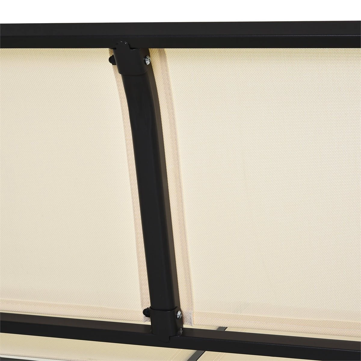 Outsunny Banco Balancín De 2 Plazas Silla Mecedora De Jardín Tubo De Metal Y Tela Texteline Transpirable Para Exterior Carga Máx. 200 Kg 120x70x85 Cm Beige - Imagen 9