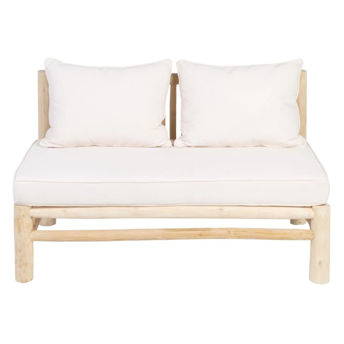 Sofá De 2 Plazas AKAR 131 X 80 X 77,5 Cm Madera De Teca - Imagen 2