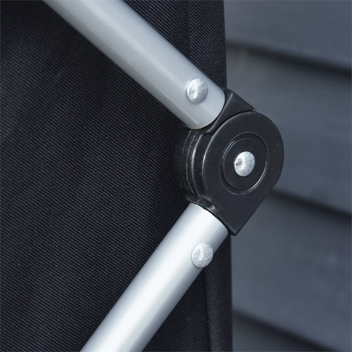 Outsunny Armario Cocina De Camping Plegable Con Paravientos 3 Estantes Bolsa De Almacenamiento Encimera 58X65x93 Cm Para Exterior Acampadas Picnics Tela Oxford Negro - Imagen 8