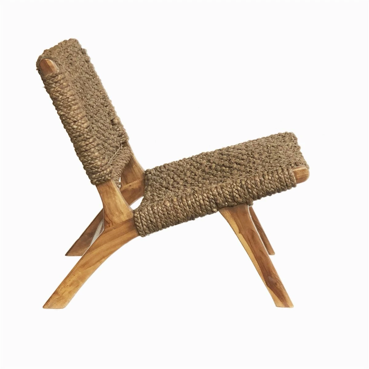 HABANA 2 SILLA NATURAL TIRAS DE JACINTO DE AGUA - Imagen 2