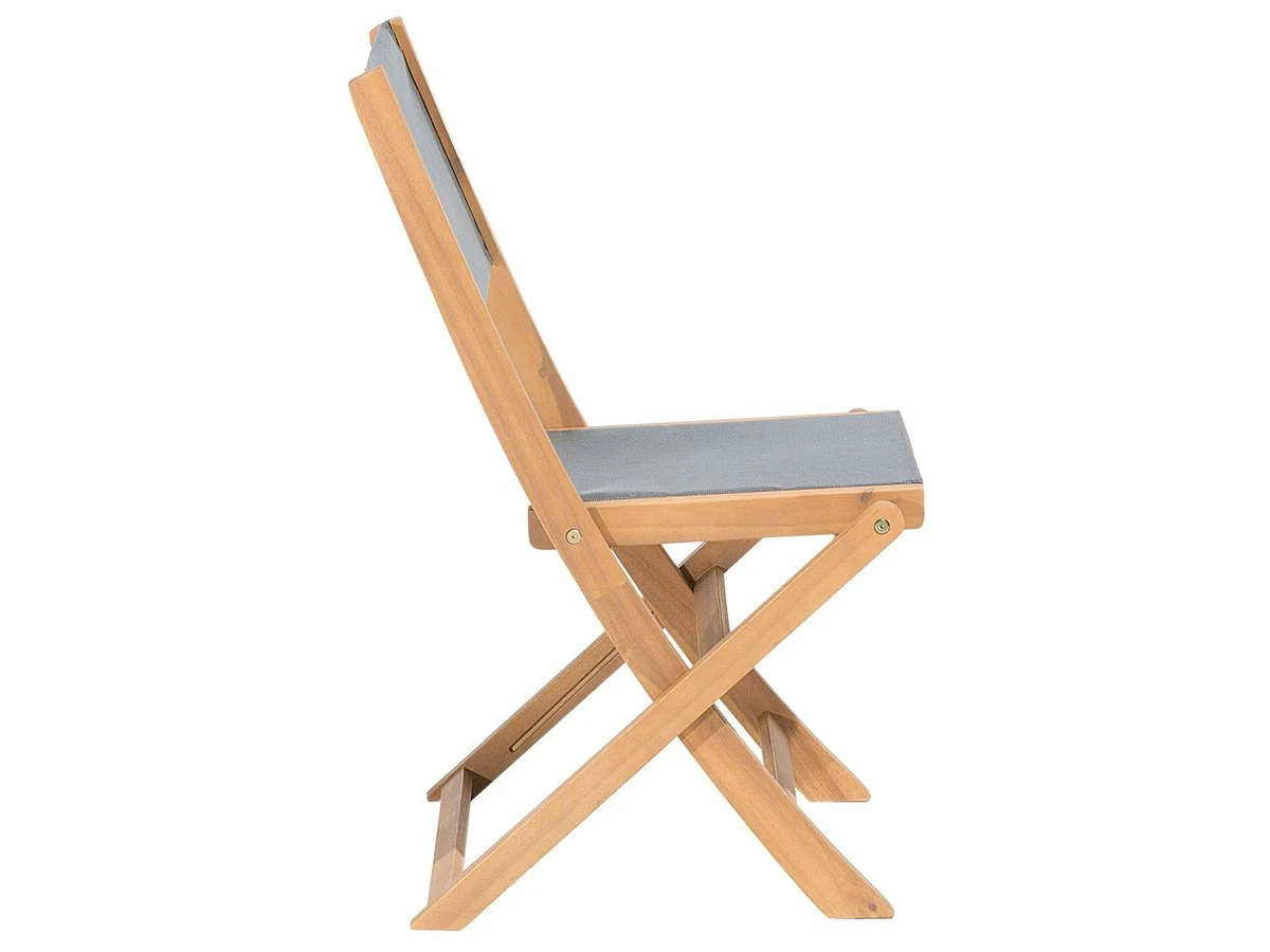 Conjunto De 2 Sillas De Madera Textileno Gris Oscuro CESANA - Imagen 7