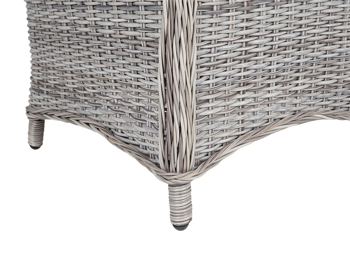 Conjunto De 2 Sillas De Jardín De Ratán Gris CASCAIS - Imagen 9