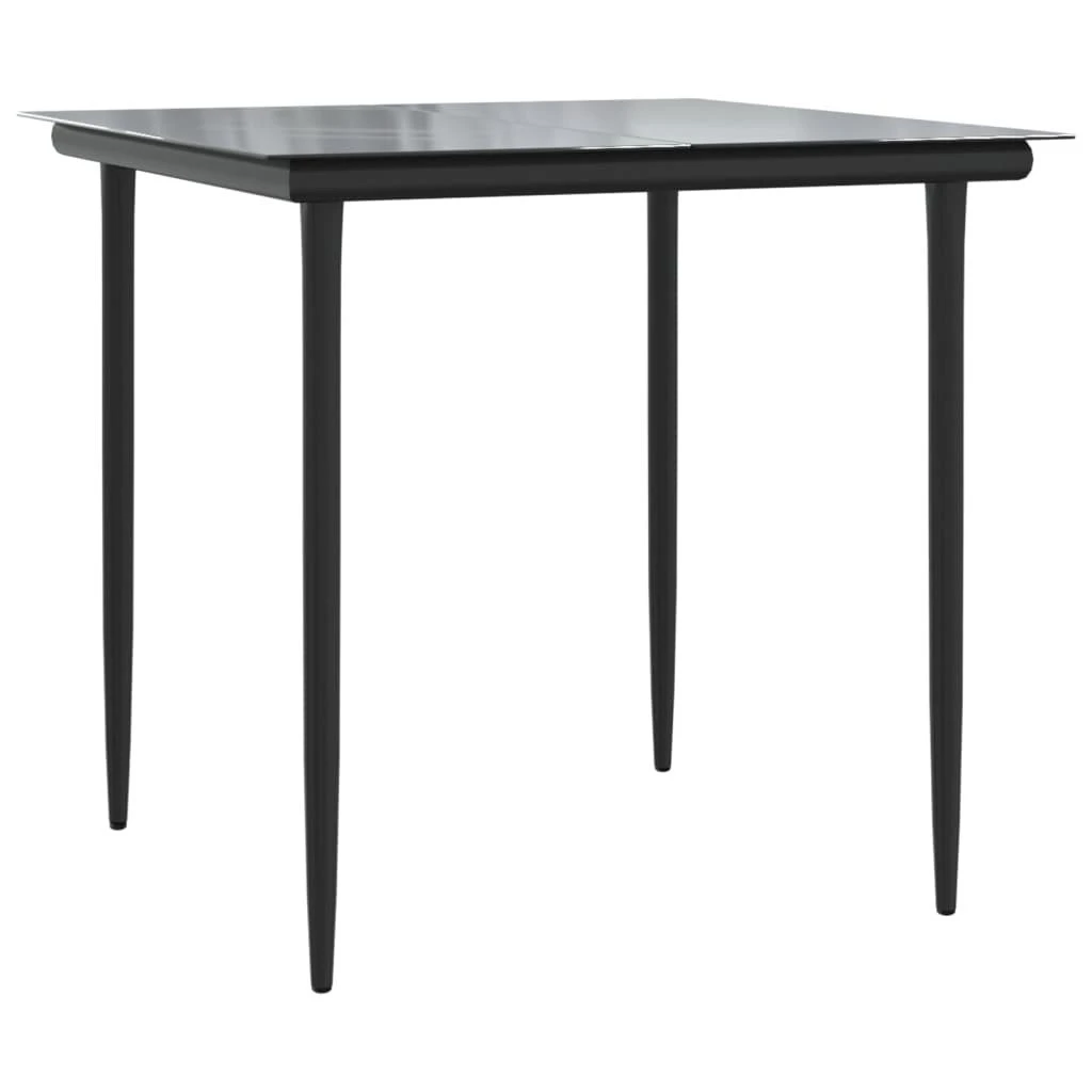 Set Comedor Jardín 3 Pzas Y Cojines Ratán Sintético Negro Gris VidaXL - Imagen 6