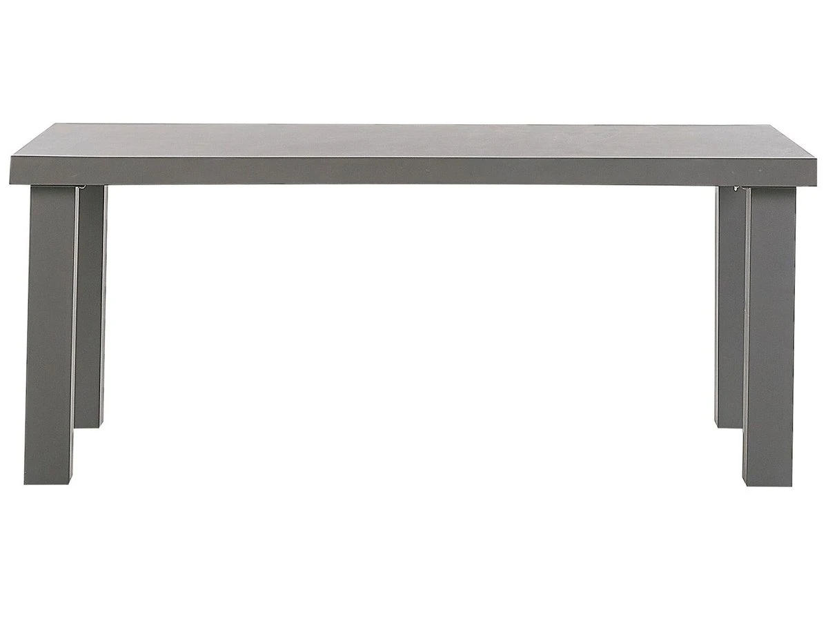 Conjunto De Jardín De Cemento Reforzado Mesa Y 2 Bancos Gris TARANTO - Imagen 6