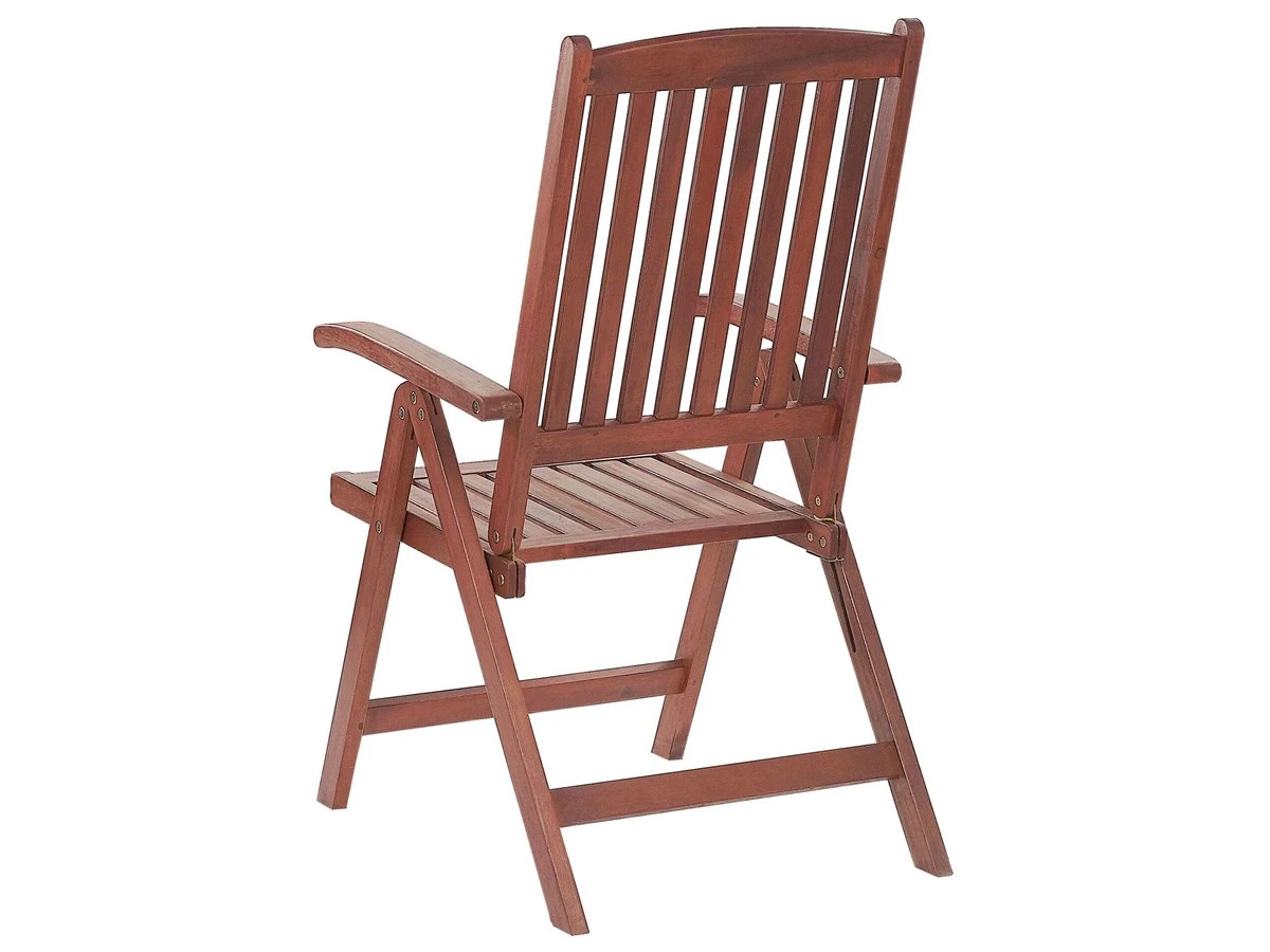 Silla De Jardín De Madera De Acacia Oscura TOSCANA - Imagen 6