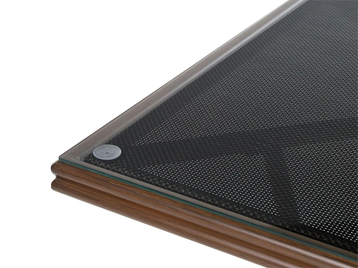 Mesa De Jardín De Metal Negro/madera Oscura 80 X 80 Cm CASPRI - Imagen 6