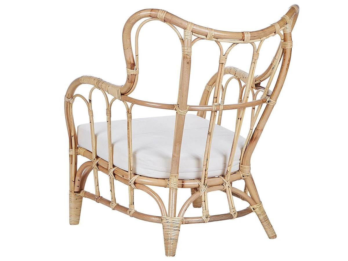 Conjunto De Jardín 4 Plazas De Ratán Natural/beige Crema BRINDISI - Imagen 11