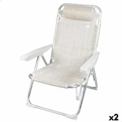 Silla Plegable Aktive Ibiza 48 X 90 X 60 Cm (2 Unidades)