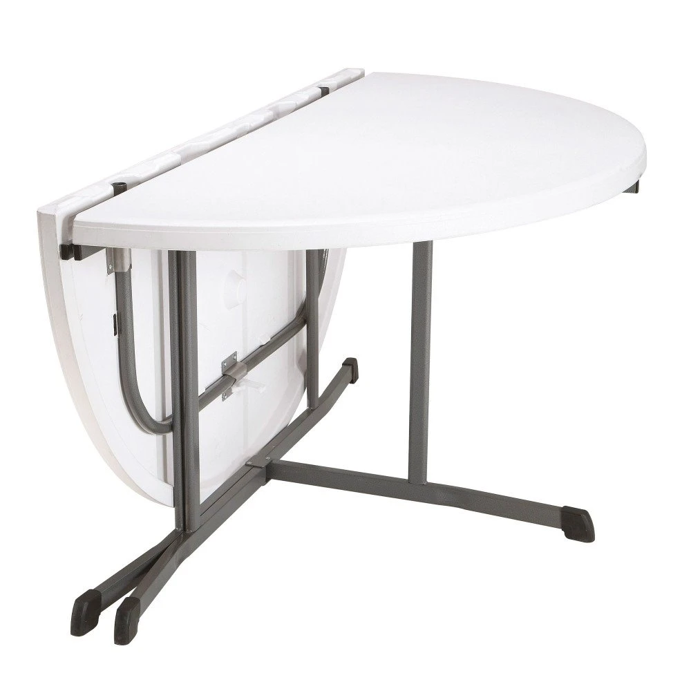 Mesa Redonda Plegable Blanco LIFETIME Ø152 X 75,5 Cm - Imagen 7