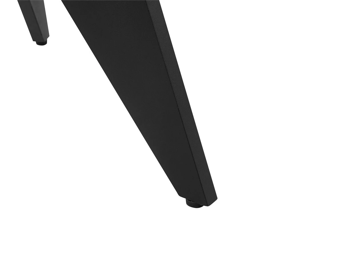 Conjunto De Comedor 4 Plazas De Metal Negro/gris/madera Clara OLMETTO/TAVIANO - Imagen 6