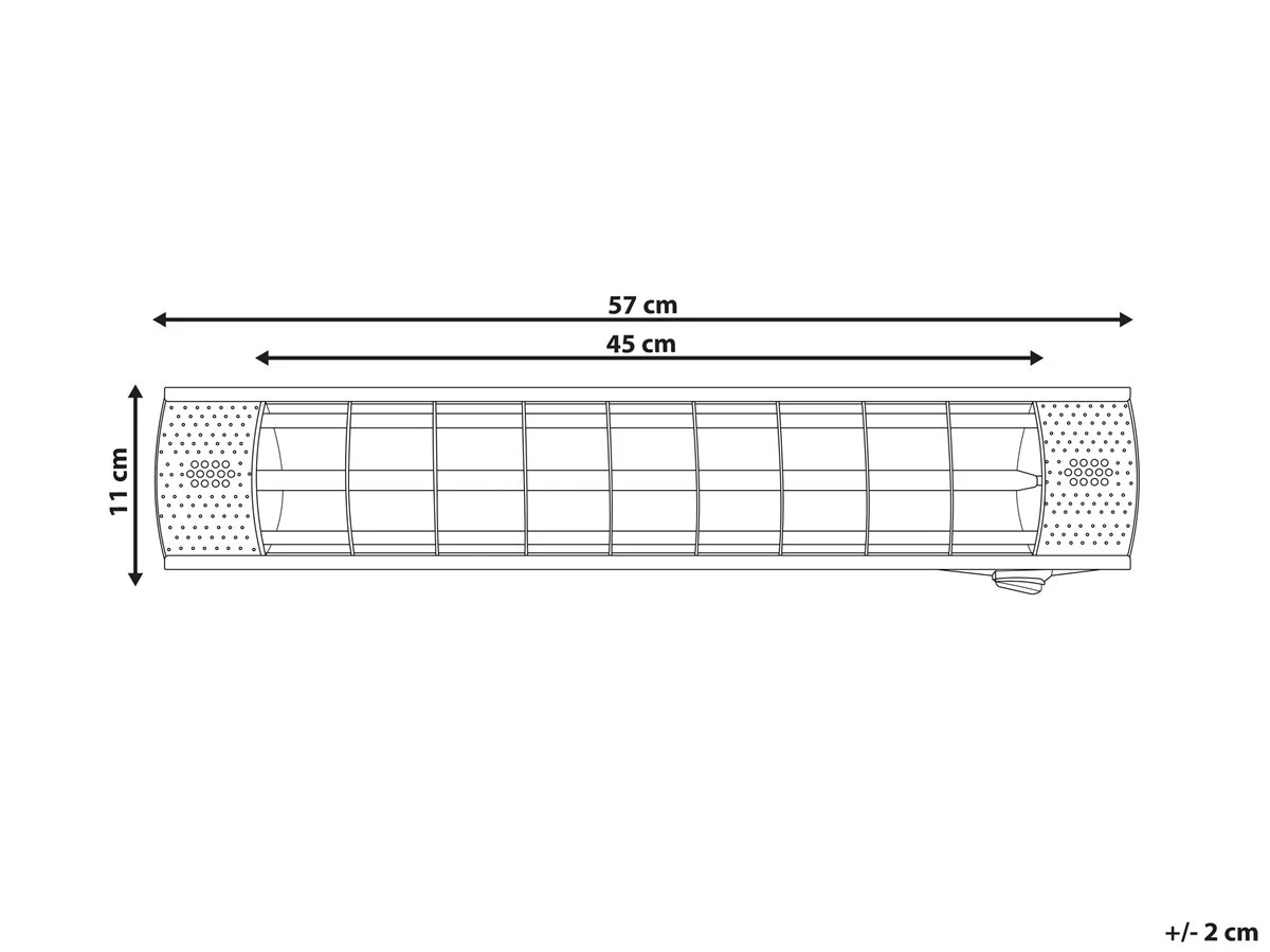 Estufa Eléctrica De Metal Plateado 2000 W BROMO - Imagen 3