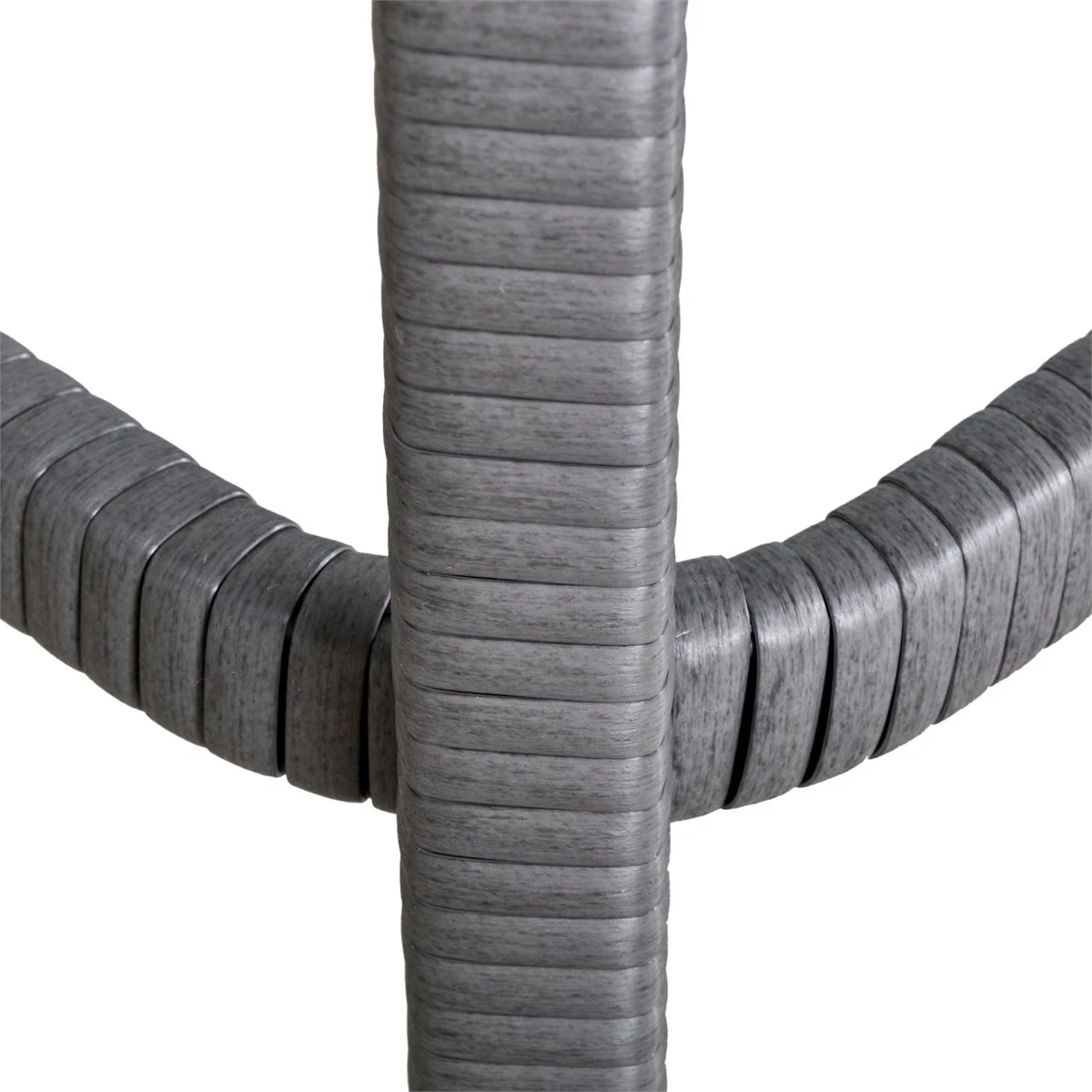 Outsunny Conjunto De Muebles De Ratán 3 Piezas De Jardín 2 Sillones 65x66x75 Cm Y Mesa De Vidrio Templado 50x50x50 Cm Con Cojines Acolchados Para Terraza Patio Gris - Imagen 5