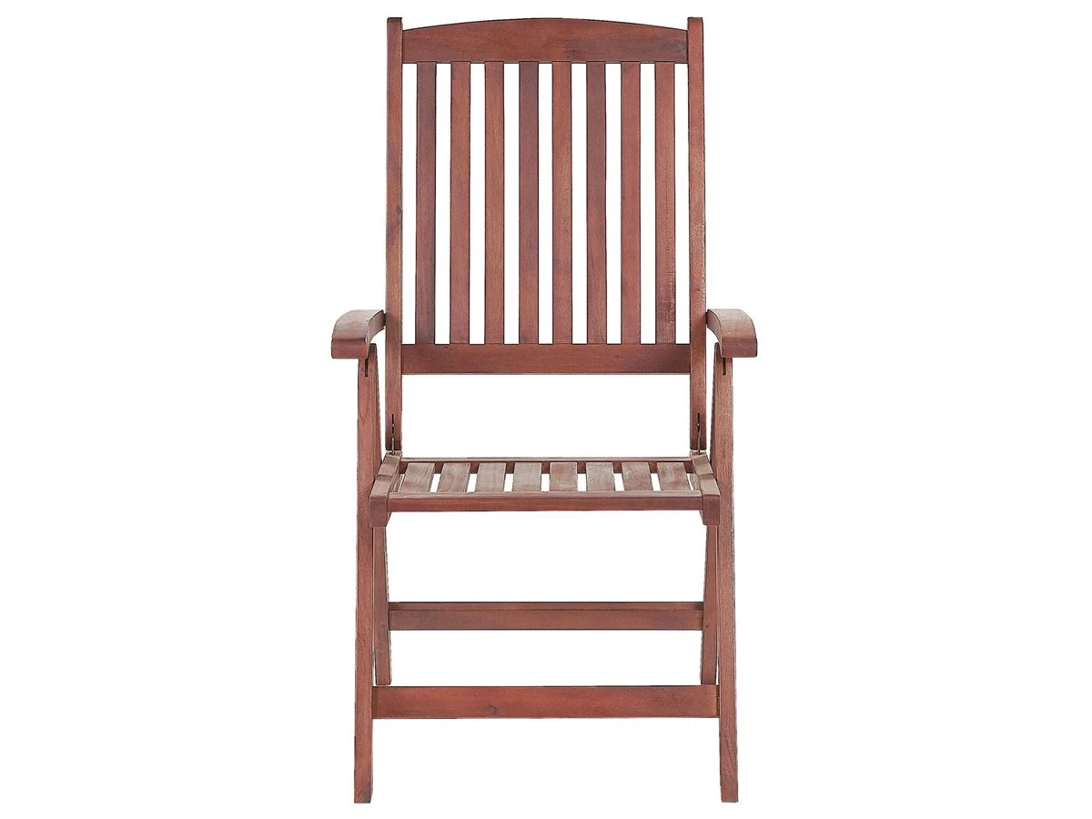 Silla De Jardín De Madera De Acacia Oscura TOSCANA - Imagen 5