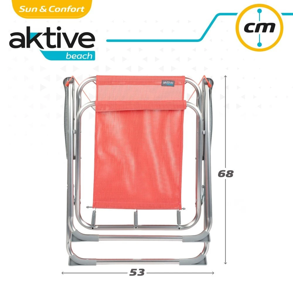 Silla Plegable Fija Aluminio Coral Aktive - Imagen 7