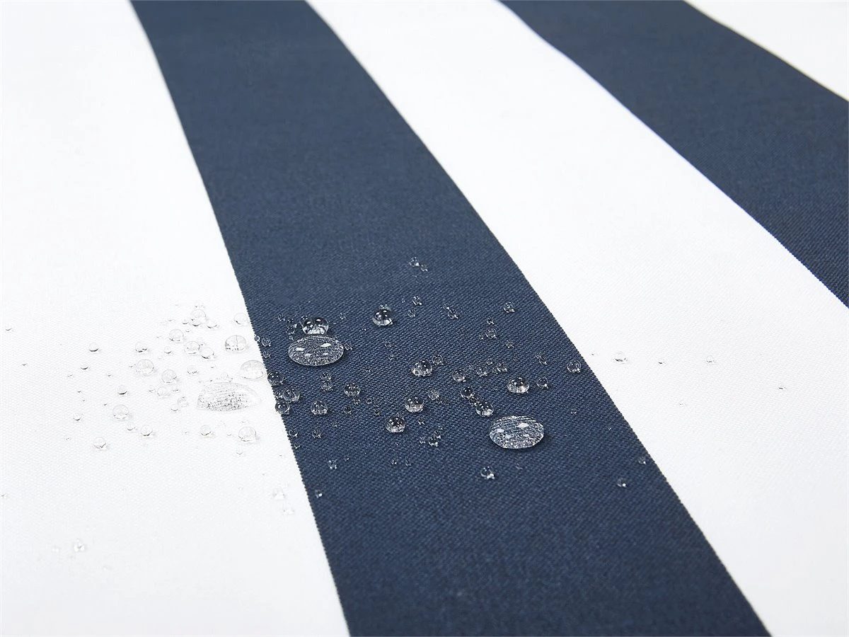 Banco De Jardín De Madera Con Cojín Azul Marino/blanco 160 Cm VIVARA - Imagen 10