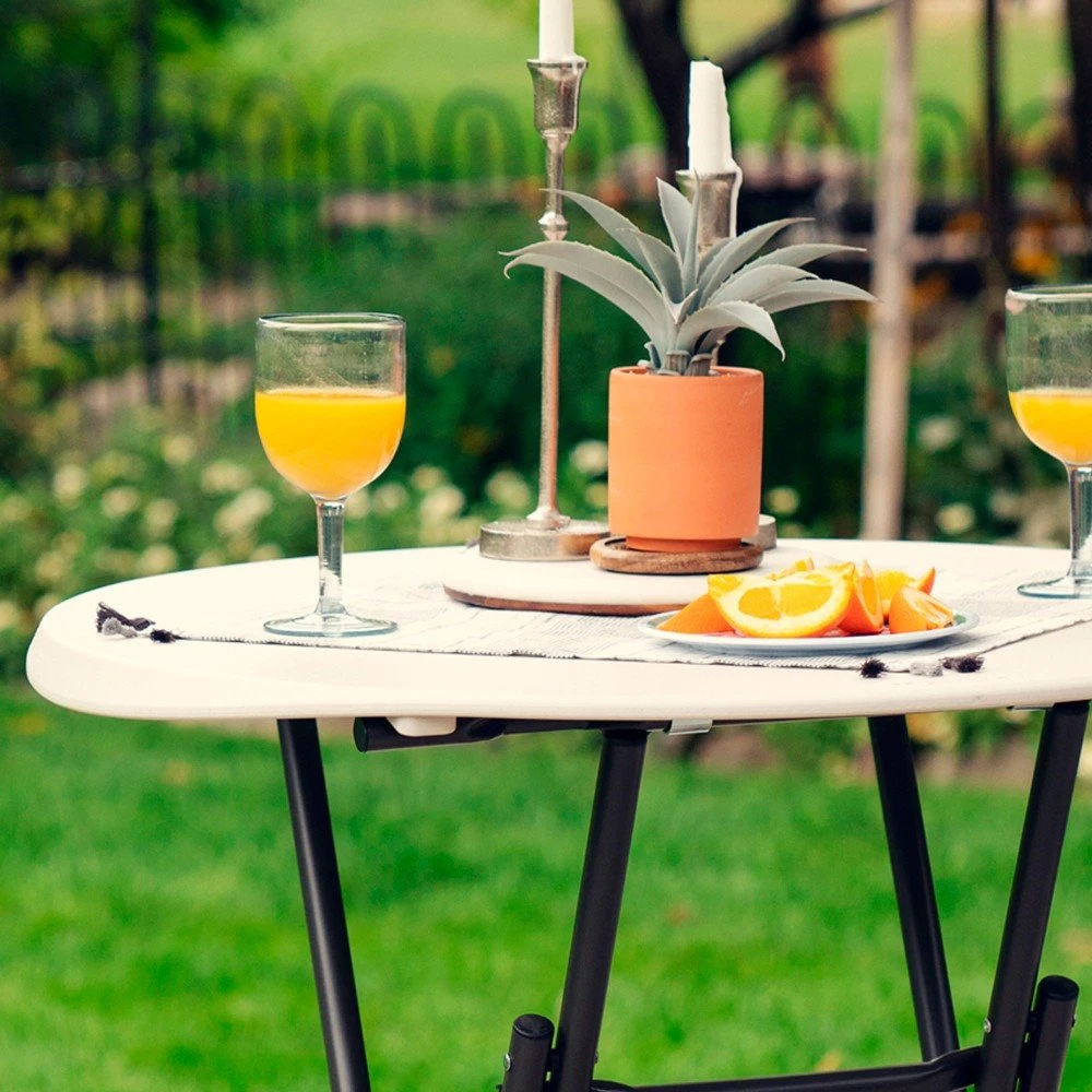 Mesa Redonda Plegable Cocktail LIFETIME Ø84 X 110 Cm - Imagen 7