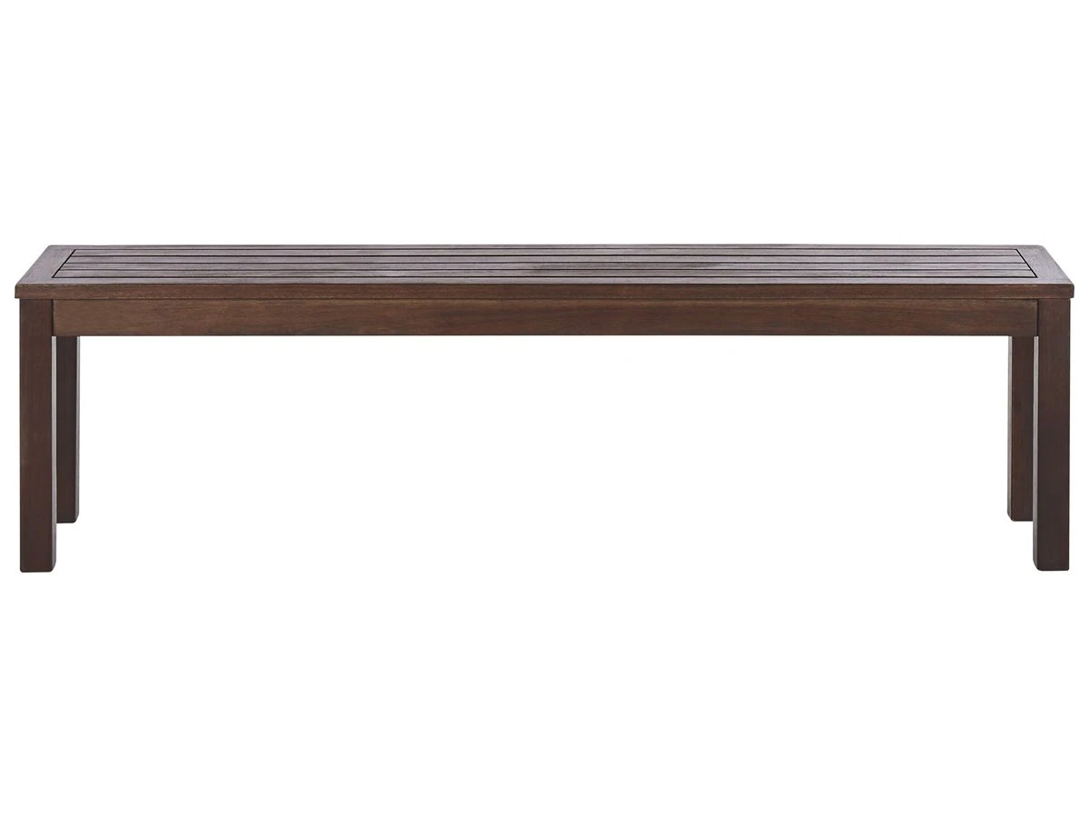 Banco De Jardín Madera Oscura 160 Cm TUSCANIA - Imagen 2