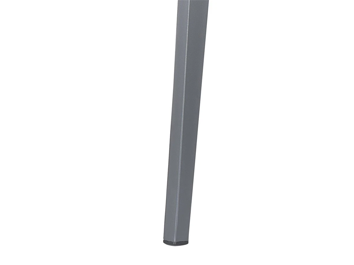 Mesa De Jardín De Metal Gris Oscuro 140 X 80 Cm MILETO - Imagen 7