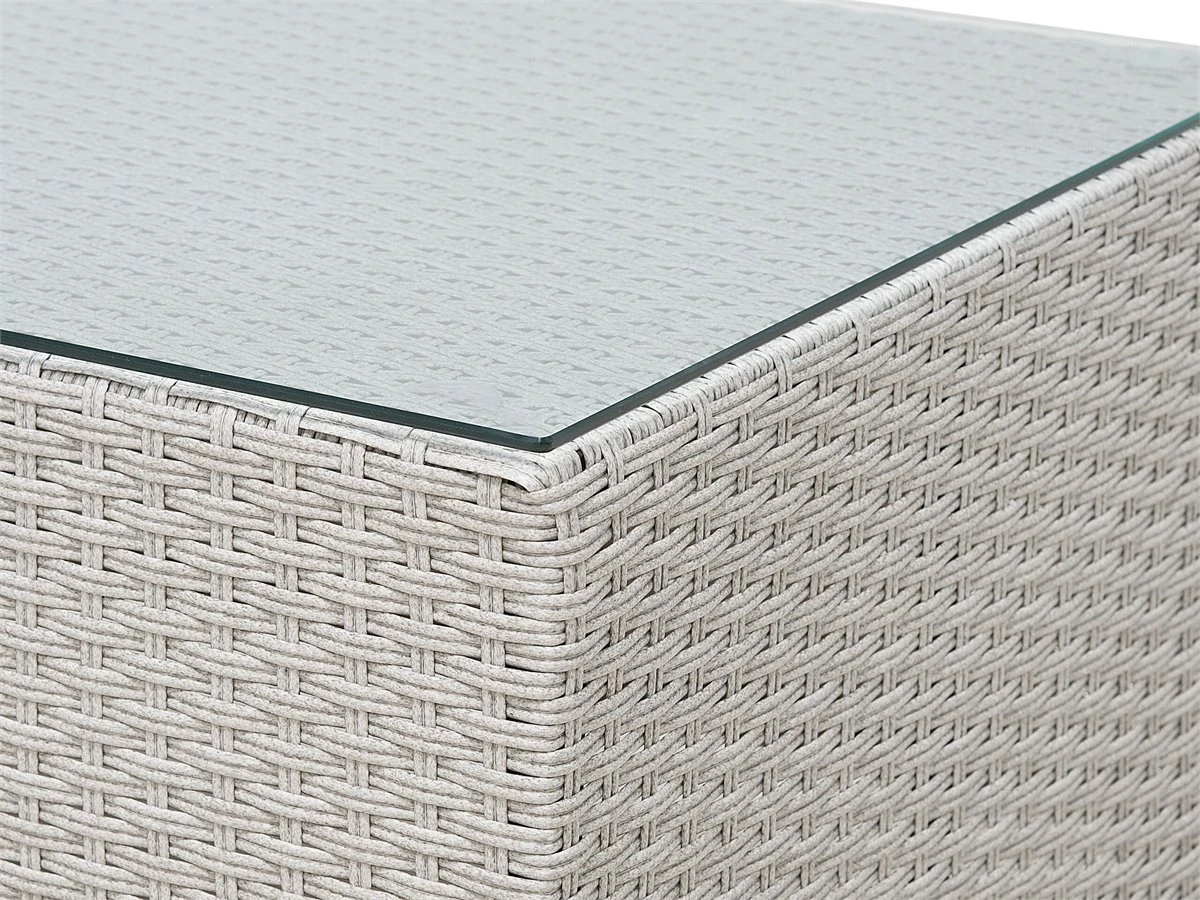 Conjunto De Jardín En Ratán Gris MILANO - Imagen 12