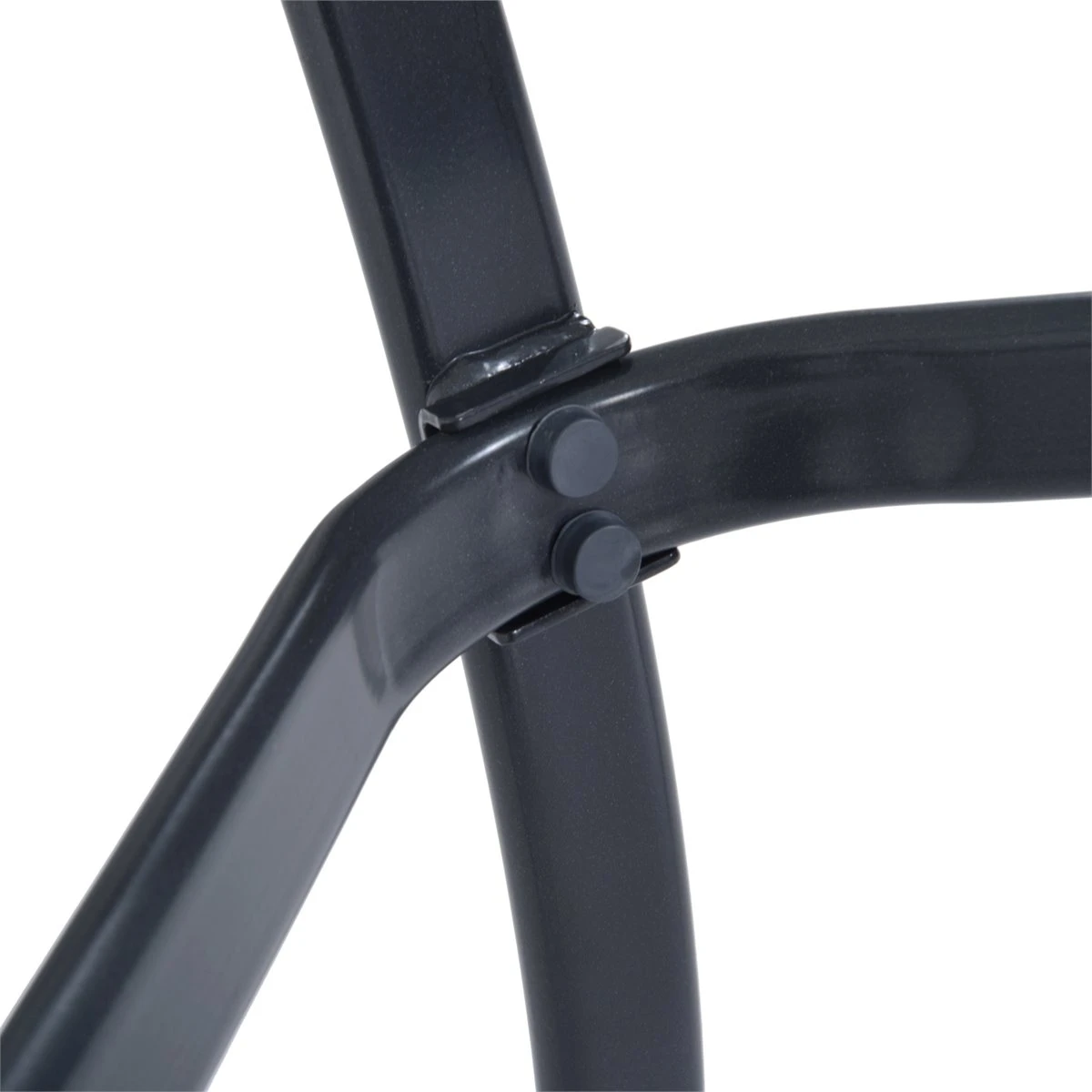 Outsunny Mesa Auxiliar De Cristal Templado Cuadrada Bordes Redondeados Mesita Cafépara Patio Terraza Balcón Negro Y Transparente 68,5x68,5x84 Cm - Imagen 9