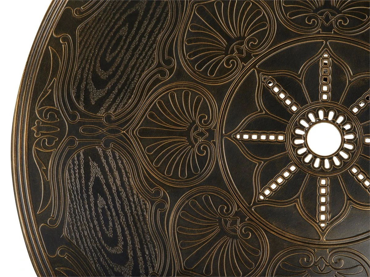 Mesa De Jardín De Metal Marrón Oscuro ⌀ 102 Cm SAPRI - Imagen 6