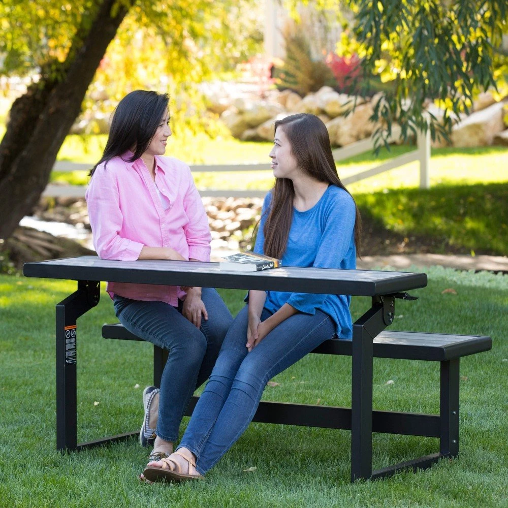 Banco Convertible En Mesa LIFETIME Color Gris - Imagen 7