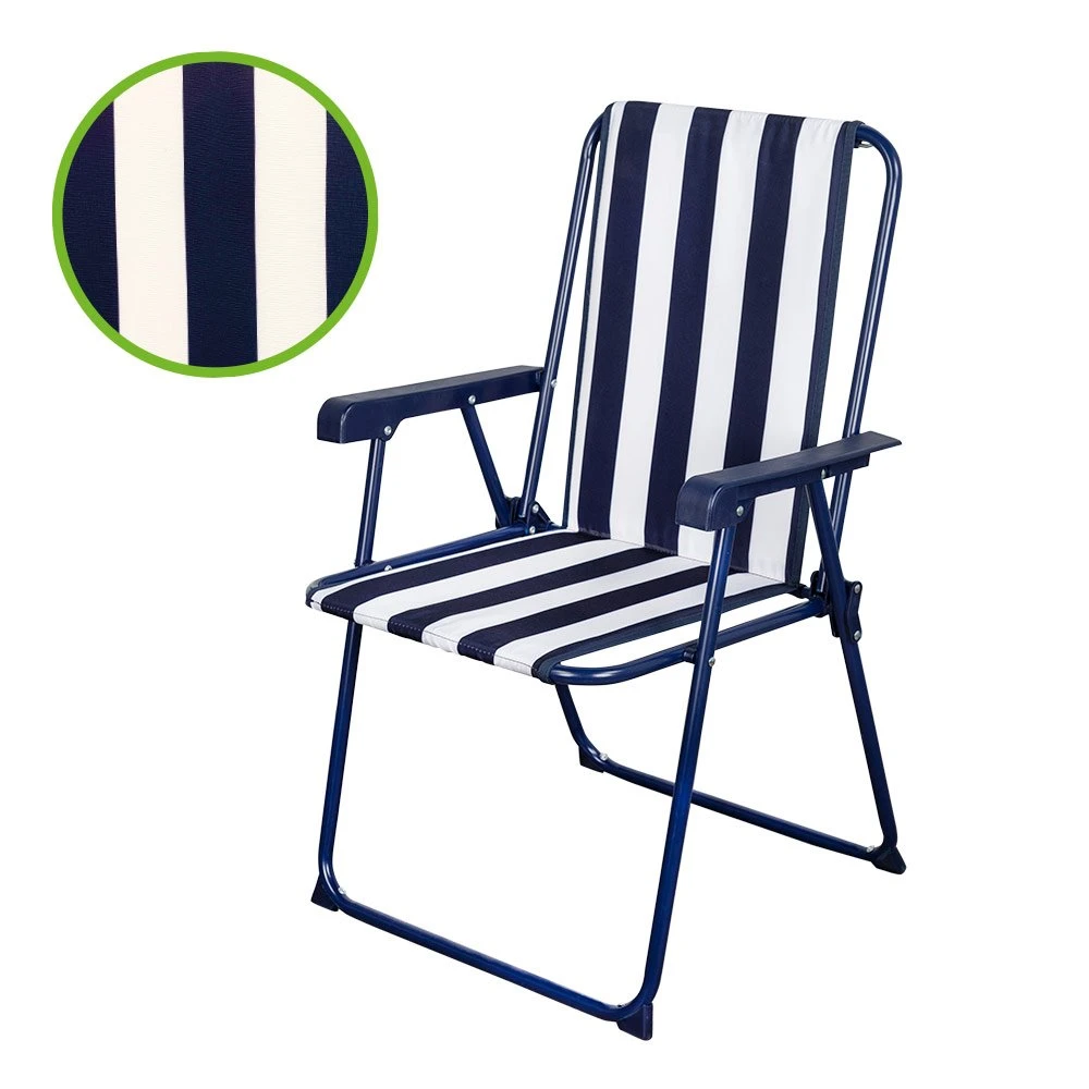 Silla Plegable Fija Rayas Marineras Aktive Garden - Imagen 2