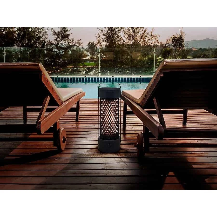 Estufa Exterior Acrilico Color Negro Serie Heat Black 20cm - Imagen 3